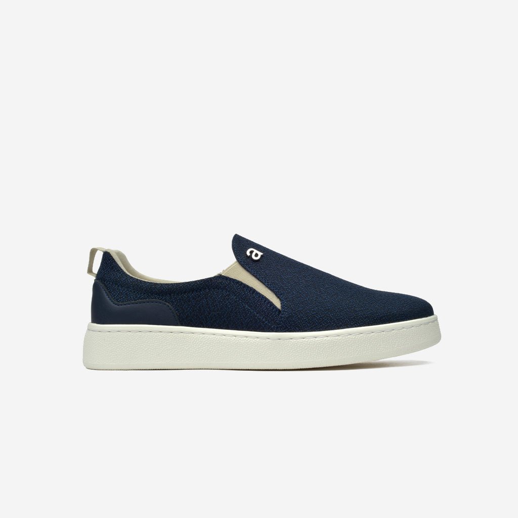 Slip on azul sales feminino