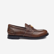 SANDRO PENNY LOAFER PIEL PARDO