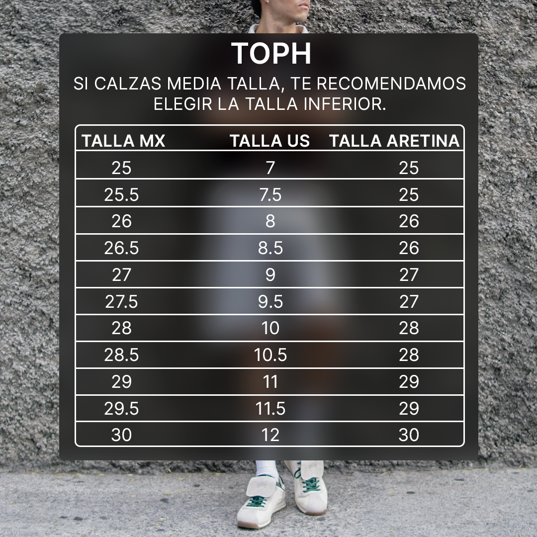 TOPH SNEAKER PIEL NEGRO