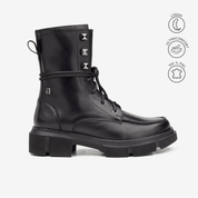 LAMBO COMBAT BOOT HIGH PIEL NEGRO