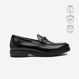 MELCHOR | HIGH GLOSSY LEATHER MOCCASIN WITH HARDWARE