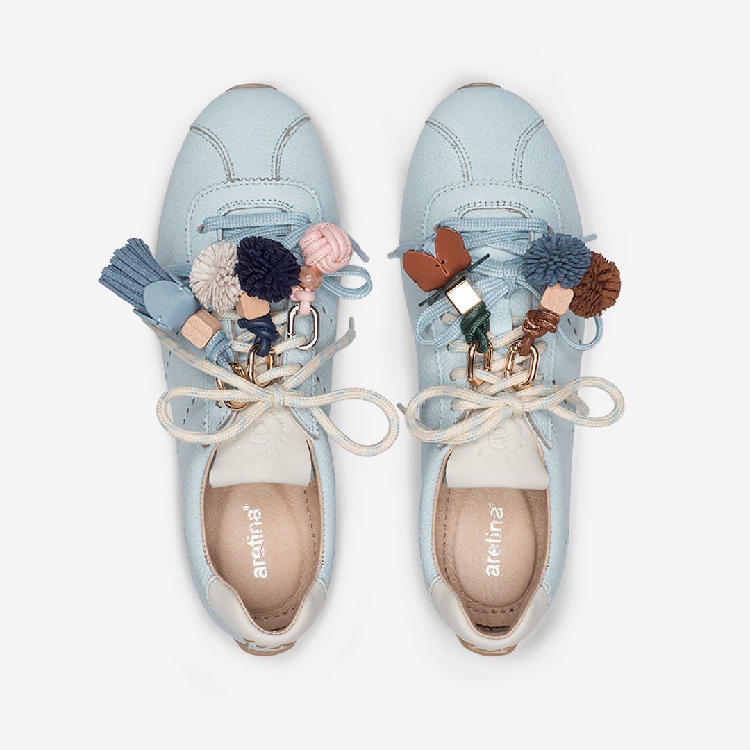 MYA SNEAKER PIEL BABY BLUE