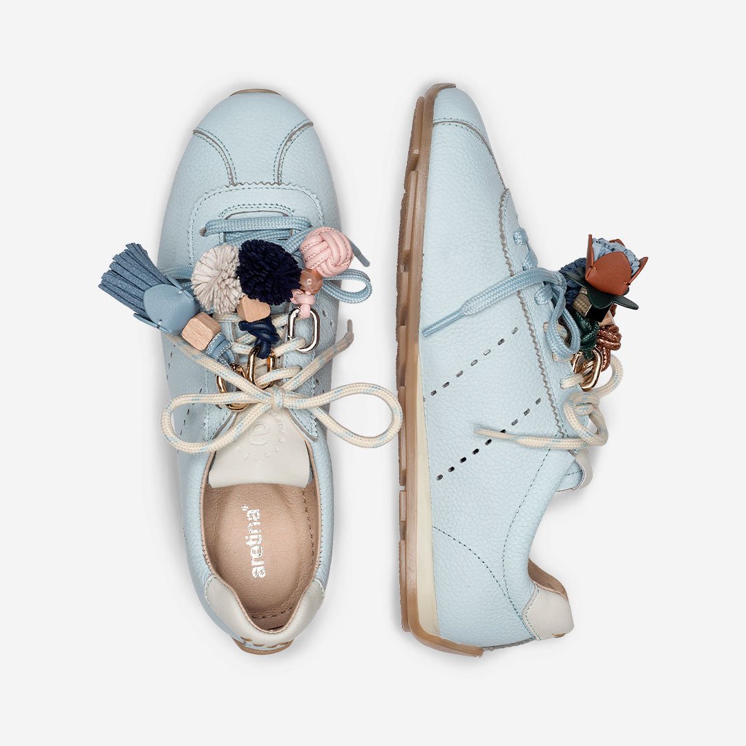 MYA SNEAKER PIEL BABY BLUE