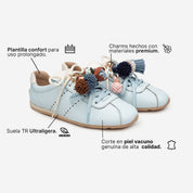 MYA SNEAKER PIEL BABY BLUE