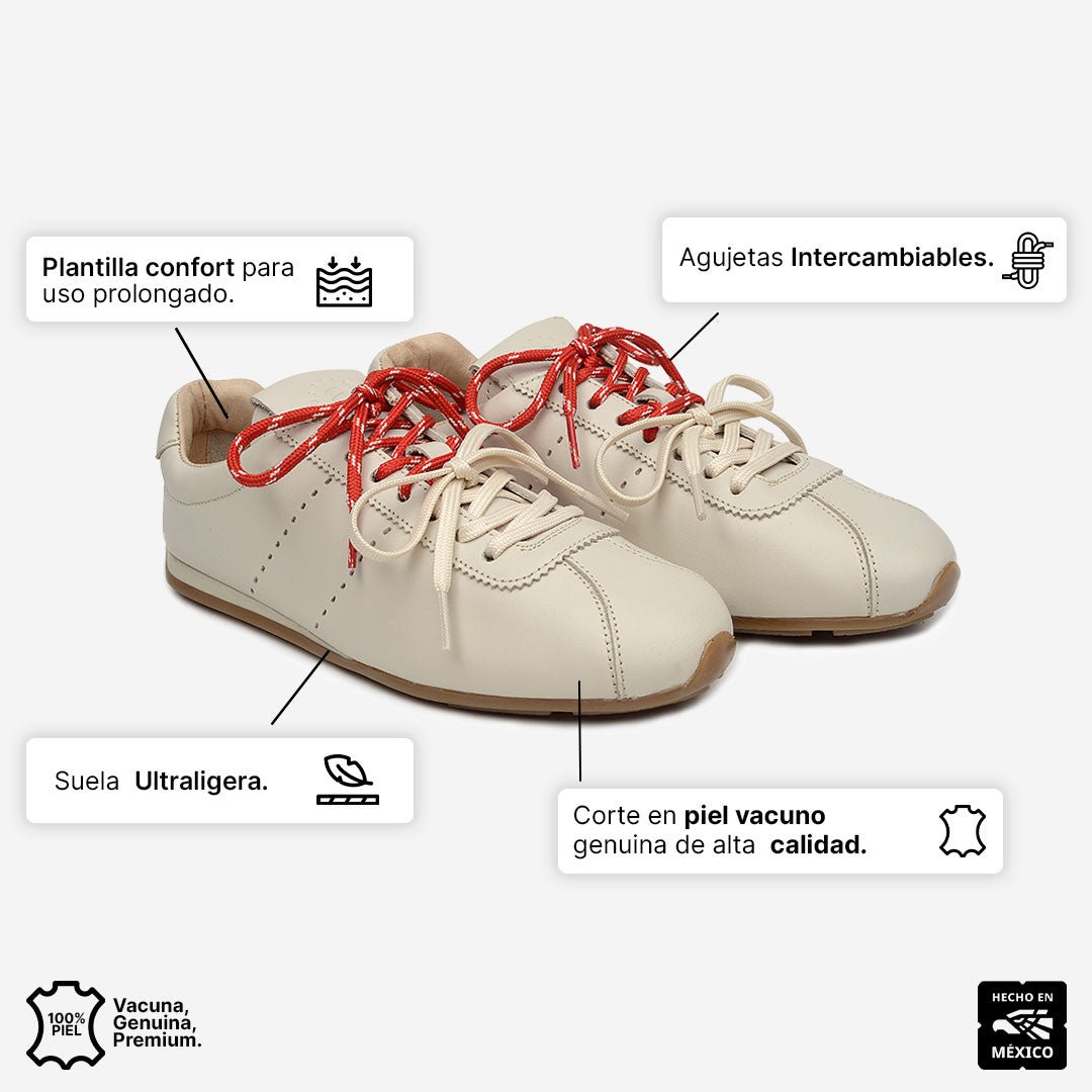 MYA SNEAKER PIEL BEIGE