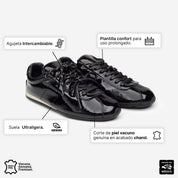 MYA SNEAKER PIEL NEGRA