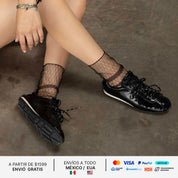 MYA SNEAKER PIEL NEGRA