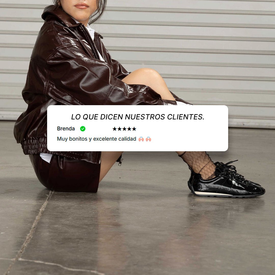 MYA SNEAKER PIEL NEGRA
