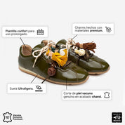 MYA SNEAKER PIEL OLIVO
