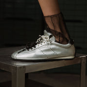 MYA SNEAKER PIEL PLATA