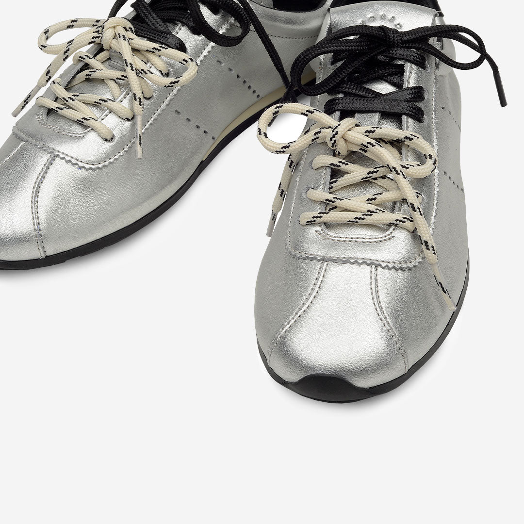 MYA SNEAKER PIEL PLATA