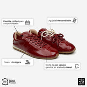 MYA SNEAKER PIEL ROJA