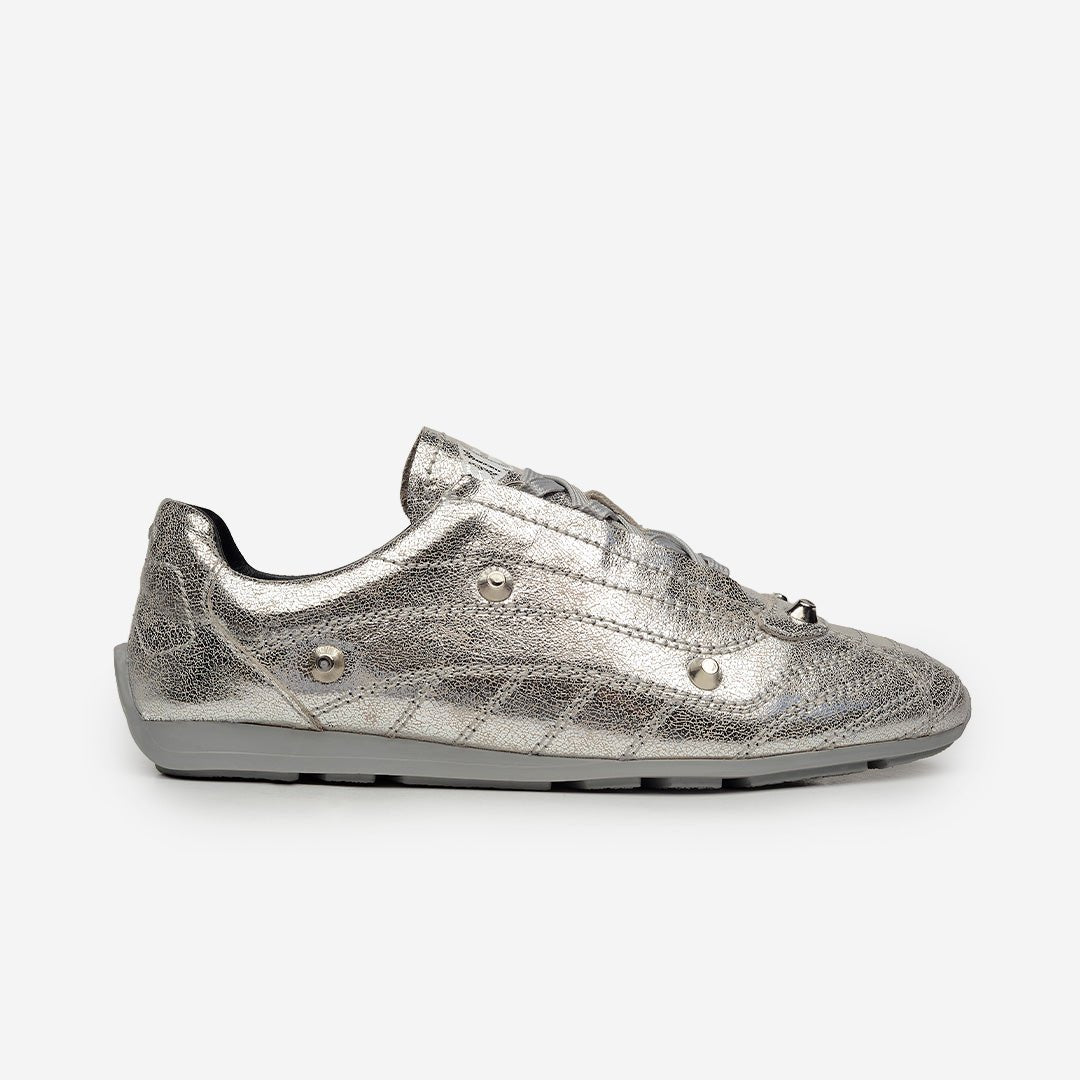 MYA TECH SNEAKER PIEL PLATA