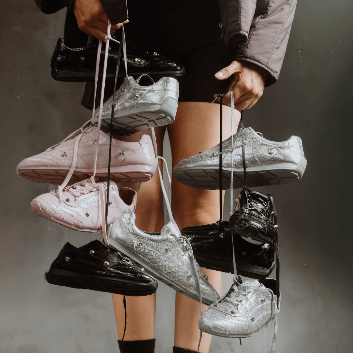 TECH SNEAKER PIEL ROSA