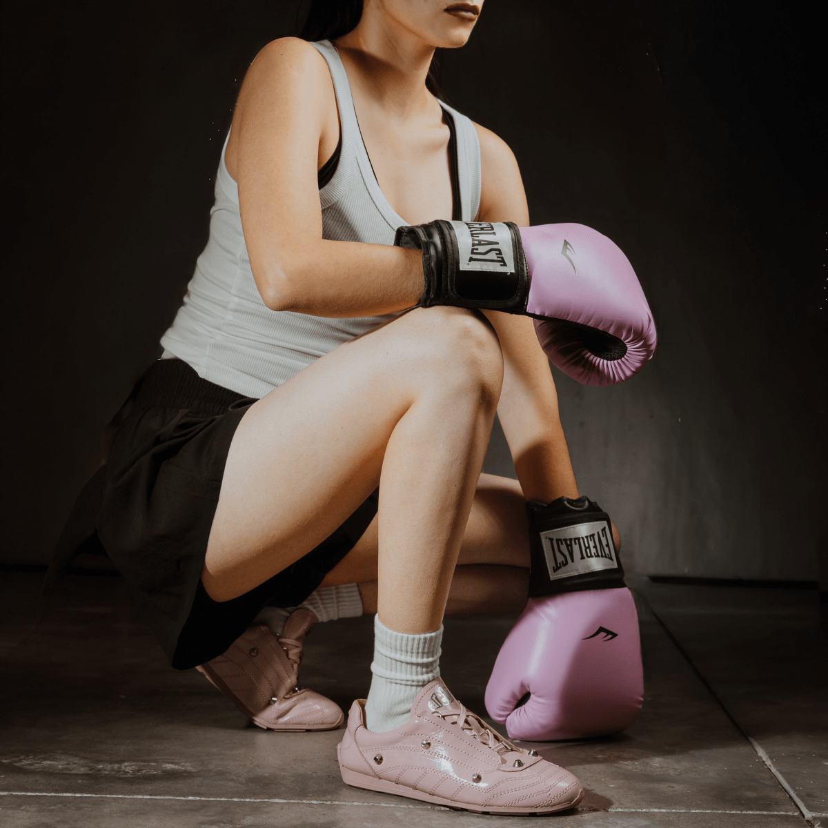 TECH SNEAKER PIEL ROSA