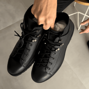 RONALDO | ULTRALIGHT LEATHER BLACK CHUNKY BOOT