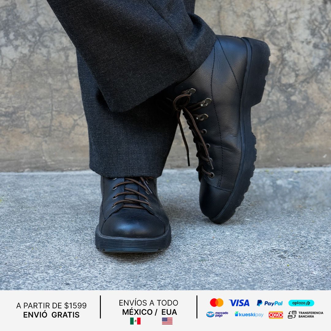 RONALDO CHUNKY BOOT NEGRA PIEL