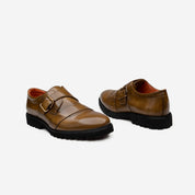 SHARP MONKSTRAP PIEL CAFÉ ULTRALIGERO
