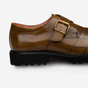 SHARP MONKSTRAP PIEL CAFÉ ULTRALIGERO