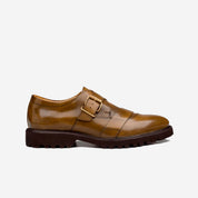 SHARP MONKSTRAP PIEL CAFÉ ULTRALIGERO