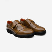 SHARP MONKSTRAP PIEL CAFÉ ULTRALIGERO