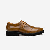 SHARP MONKSTRAP PIEL CAFÉ ULTRALIGERO