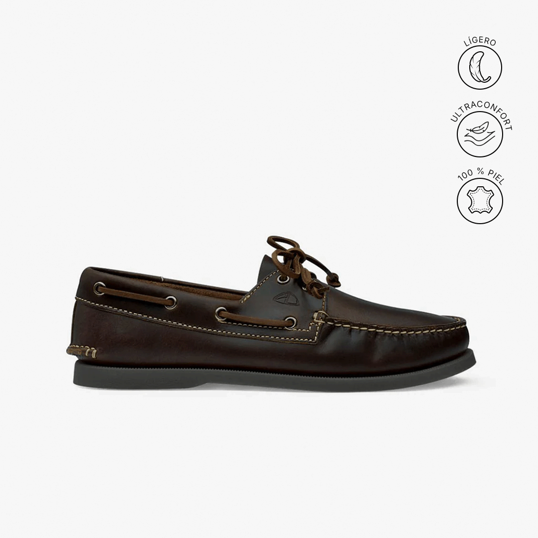 SAILBOAT | CHOCOLATE LEATHER BOAT SHOES 